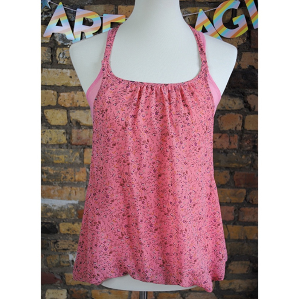 MYTH NYC Bubble Hem Layered Tank